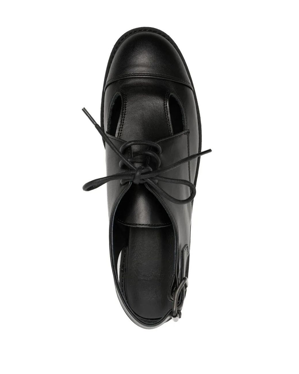 Y's Yohji Yamamoto Black Slingback Derby Shoes