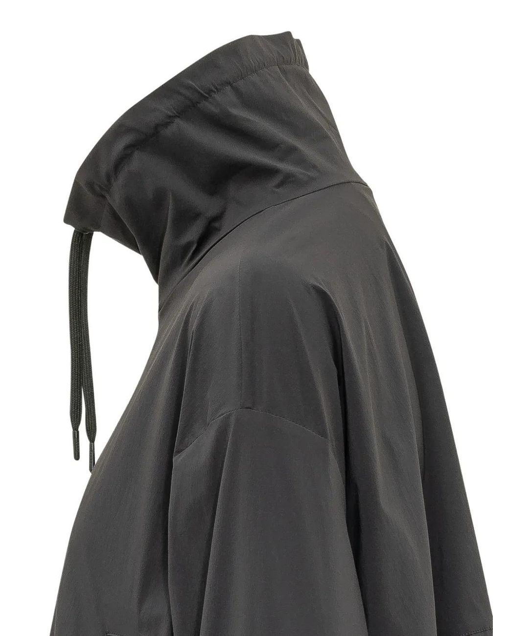 Herno Black Drawstring Hooded Jacket