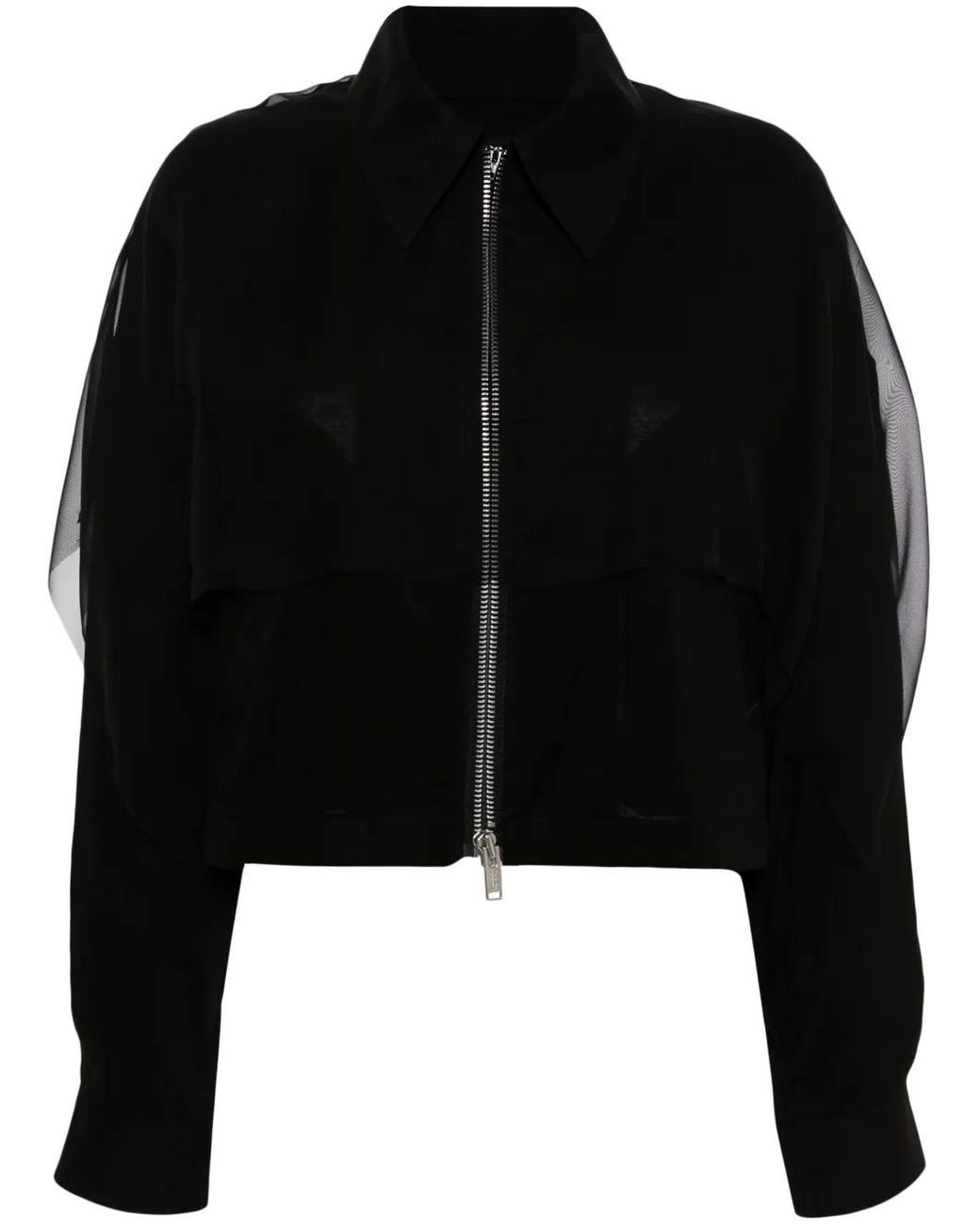 Undercover Black Logo-Patch Layered Jacket