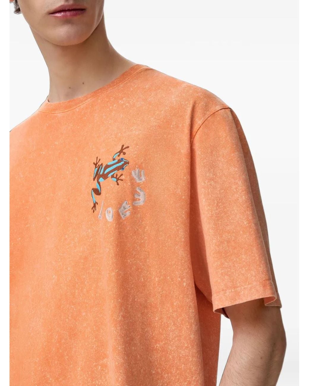 Loewe Orange Loose Fit T-Shirt for men