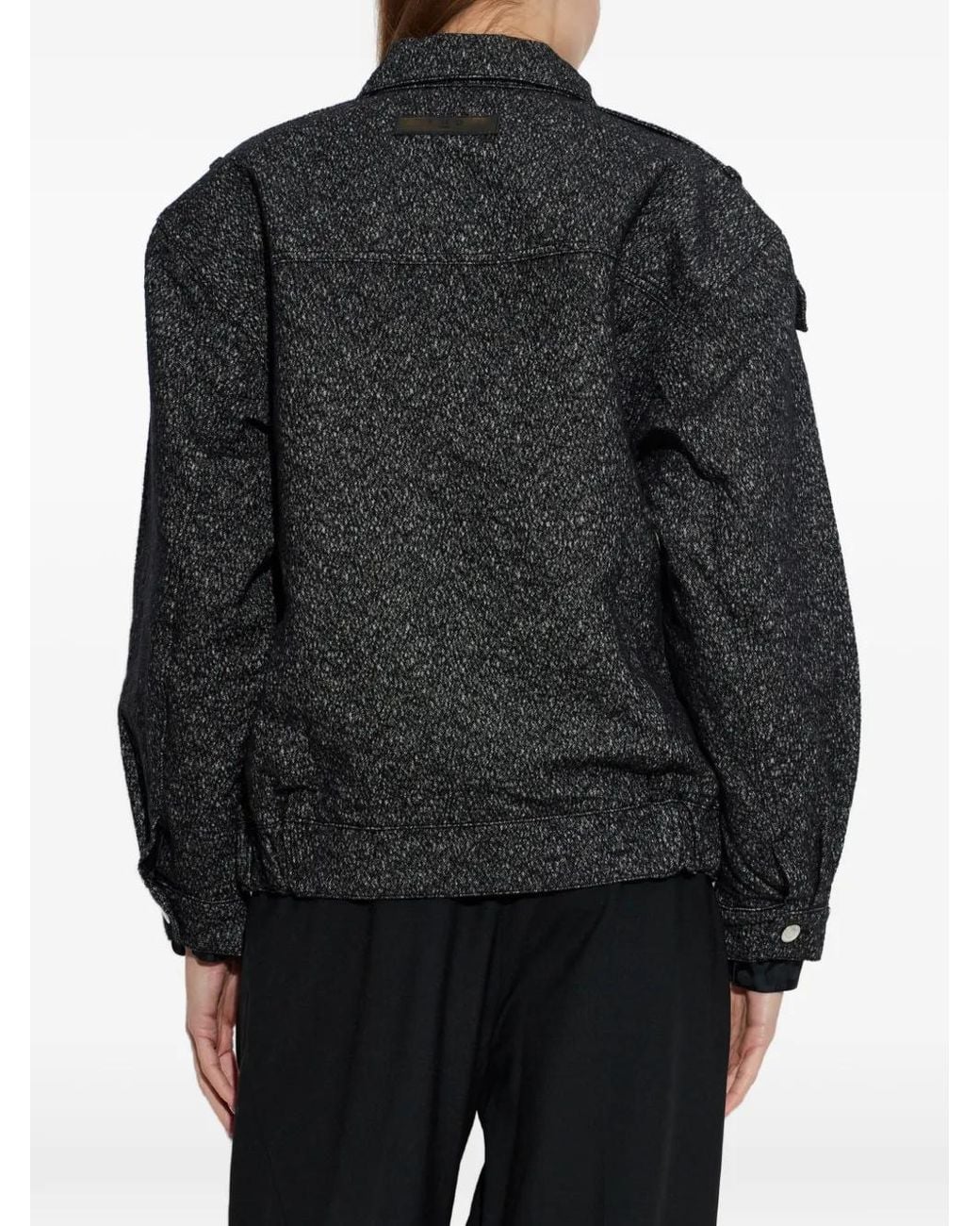 IRO Black Medley Belted Oversized Jacket