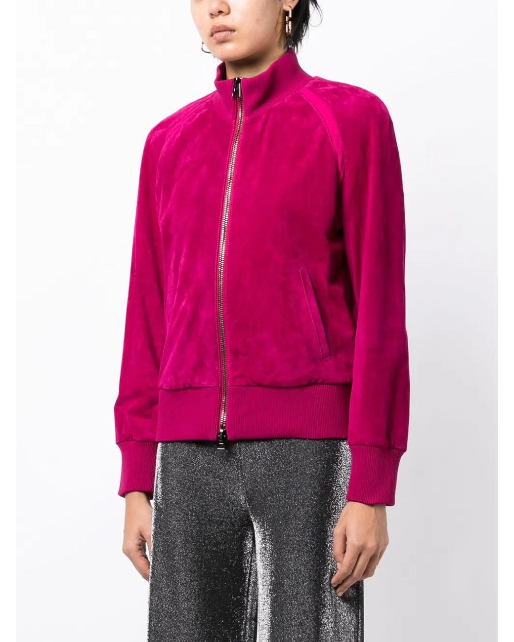 Tom Ford Pink Velvet Track Jacket