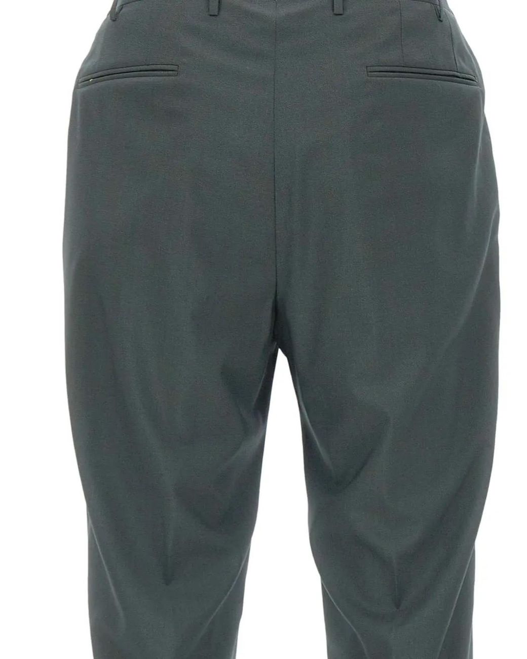 Corneliani Gray Pleated Trousers for men