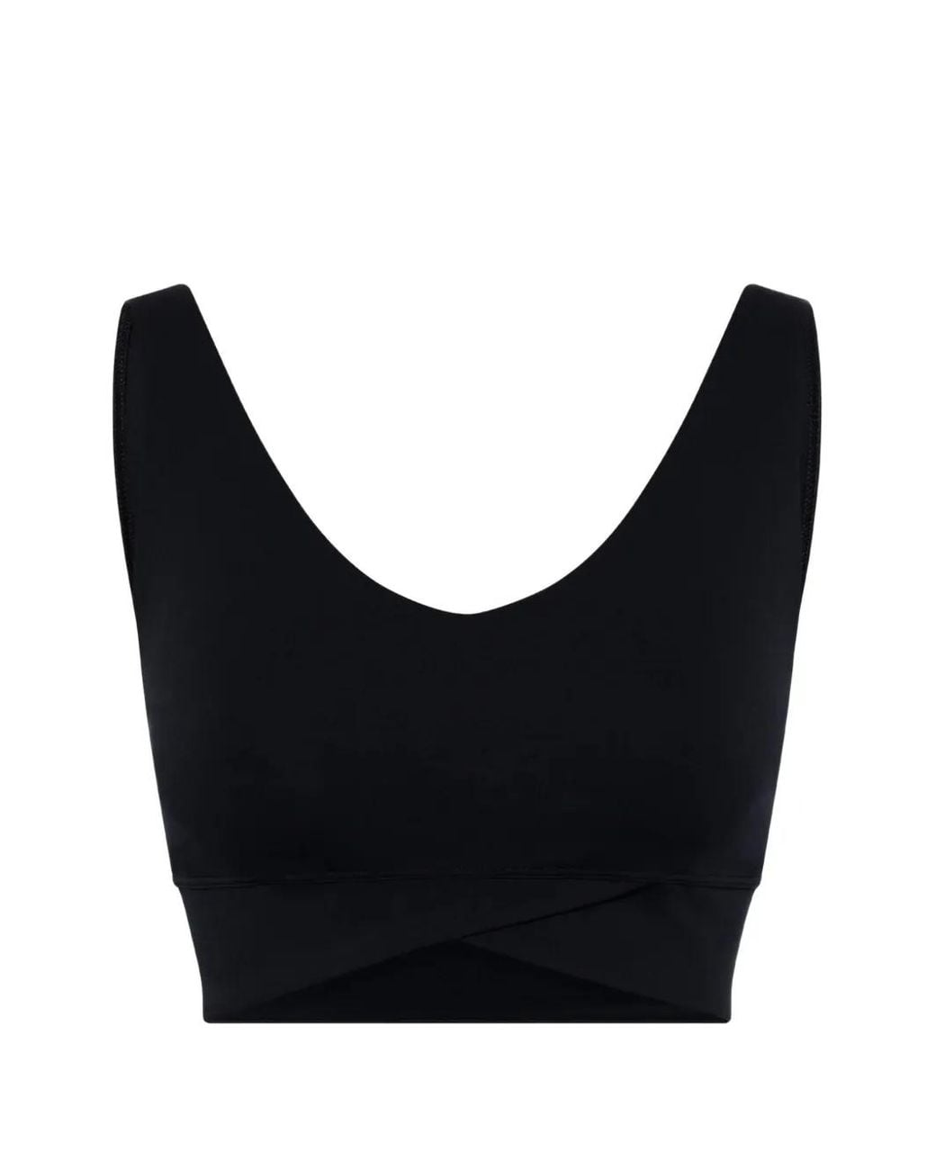 Repetto Black Crossover Performance Crop Top