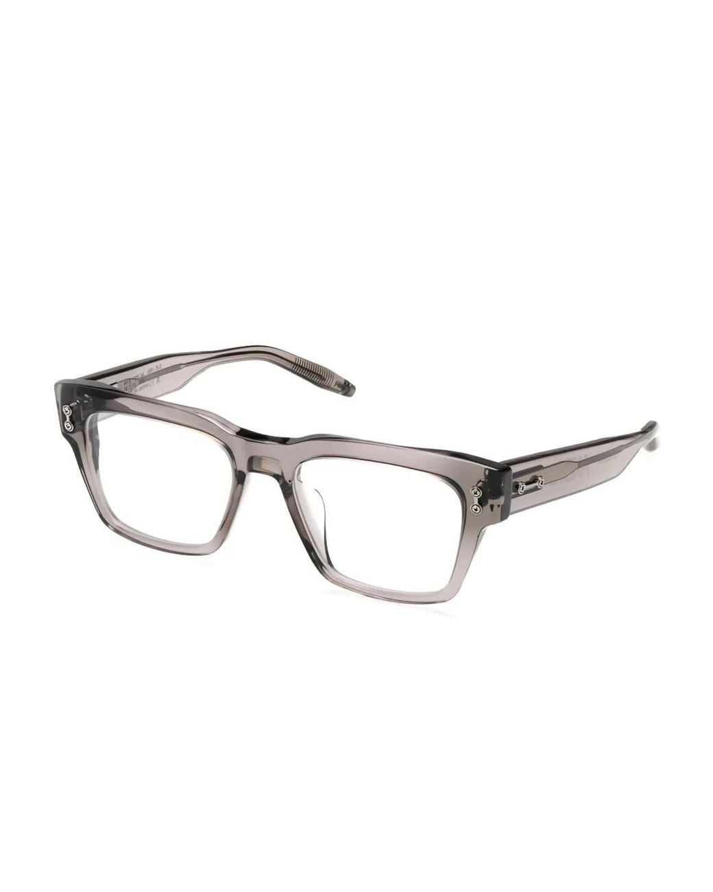 Akoni Brown Rectangle-Frame Glasses for men