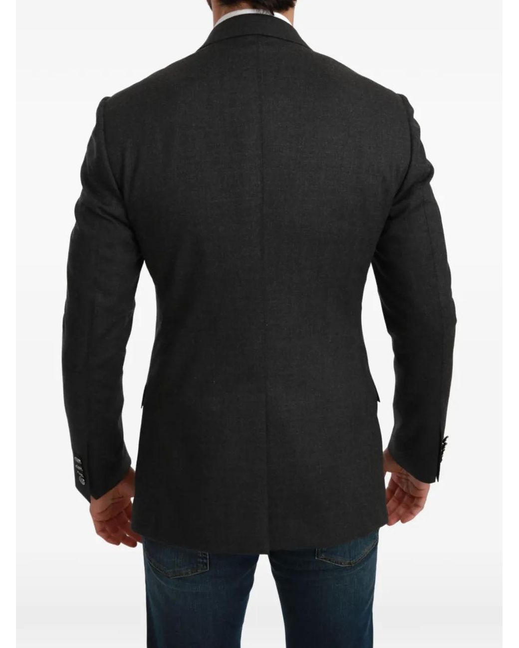 Dolce & Gabbana Black Single-Breasted Blazer for men