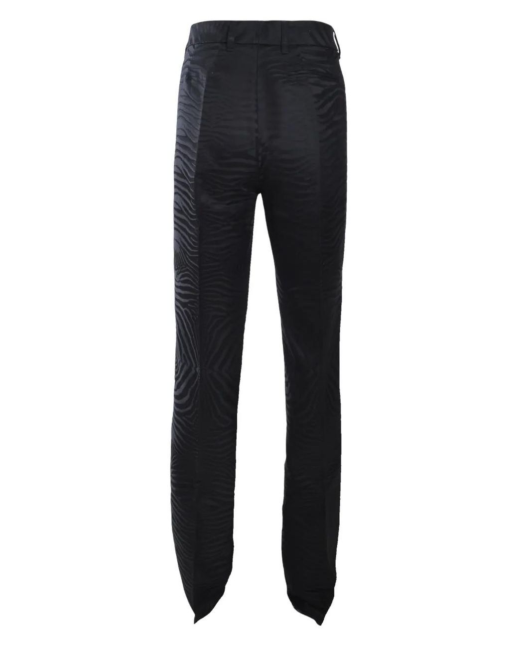 Roberto Cavalli Blue Zebra-Pattern Trousers