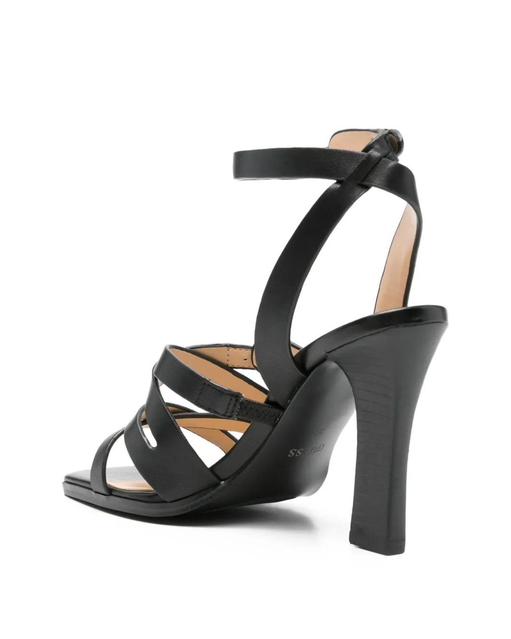 Guess White Radela Genuine Leather Sandals