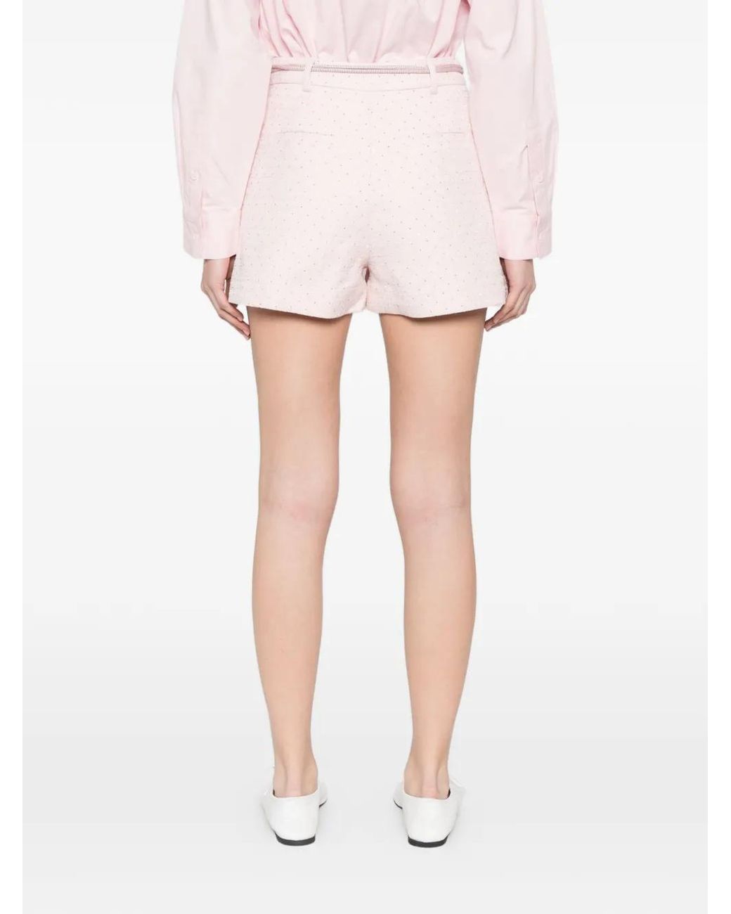 Maje Verfraaide Shorts in het Pink