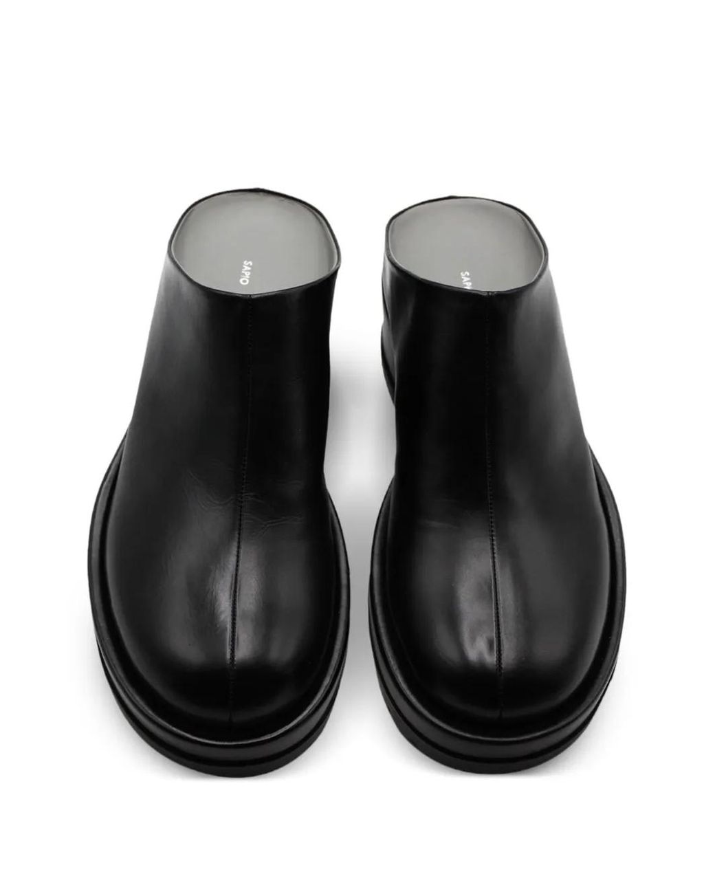 SAPIO Black N18 Leather Mules