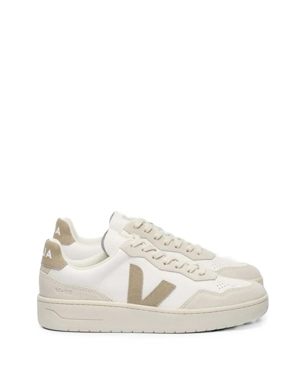 Veja White V-90 Sneakers