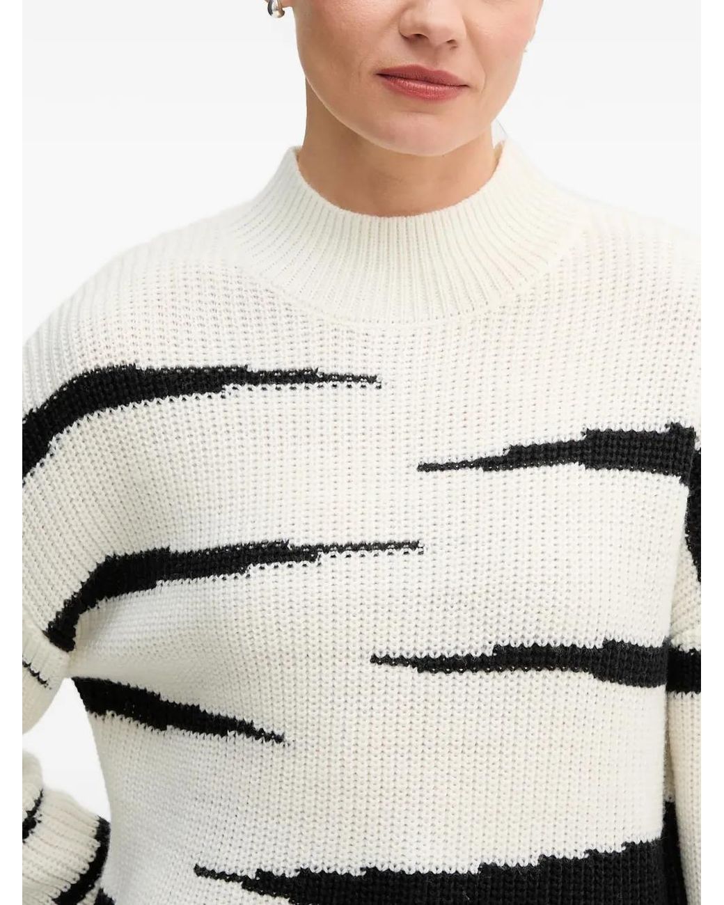 MARC AUREL Natural High-Neck Sweater