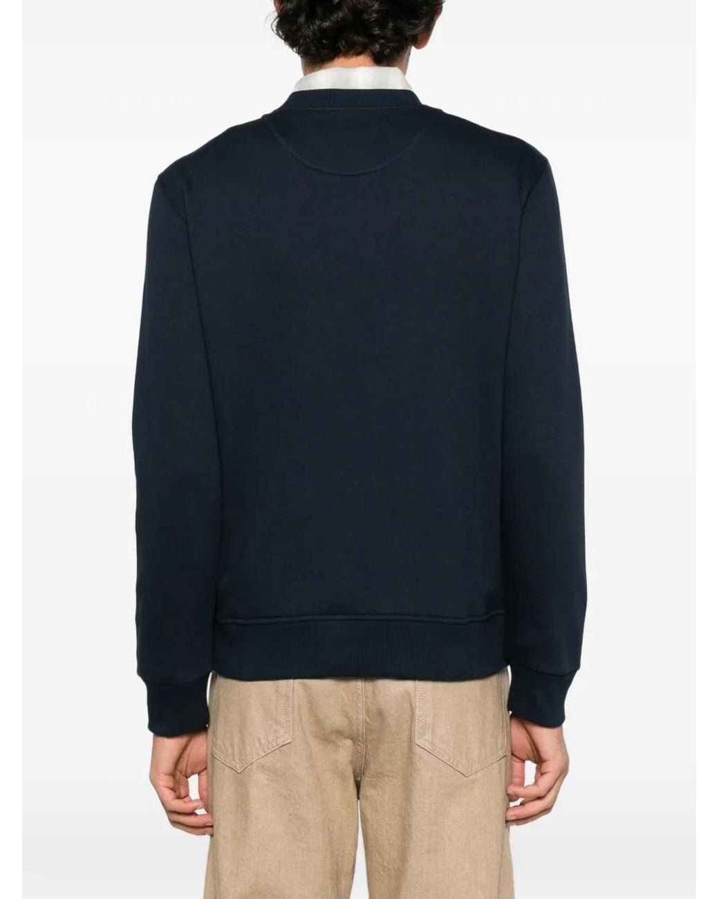 Etro Blue Pegaso Embroidered Sweatshirt for men