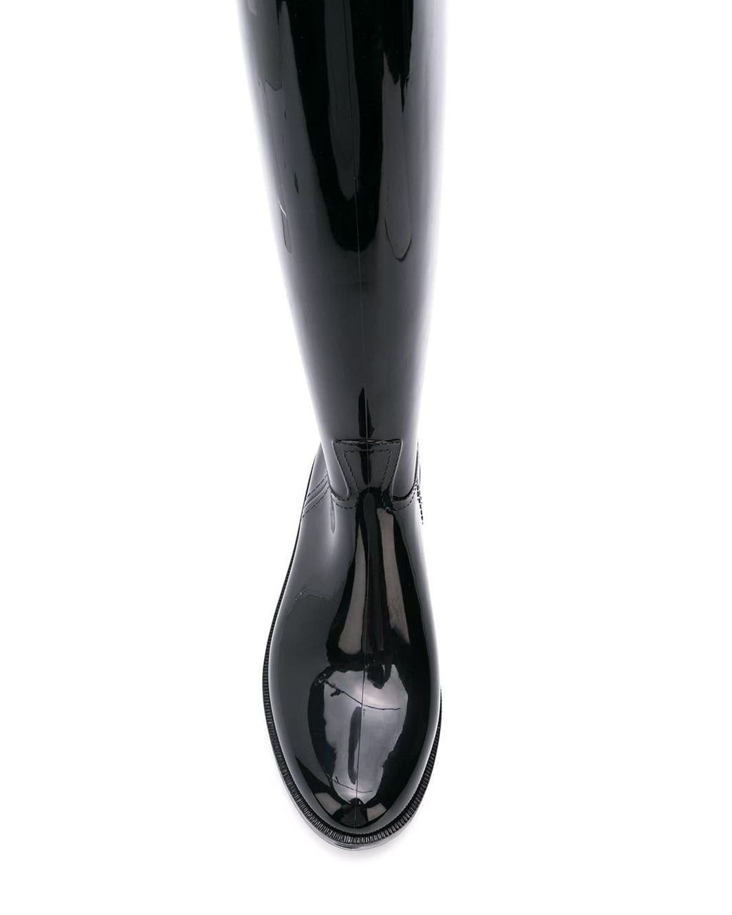 Emporio Armani Knee Length Wellies in Black Lyst UK