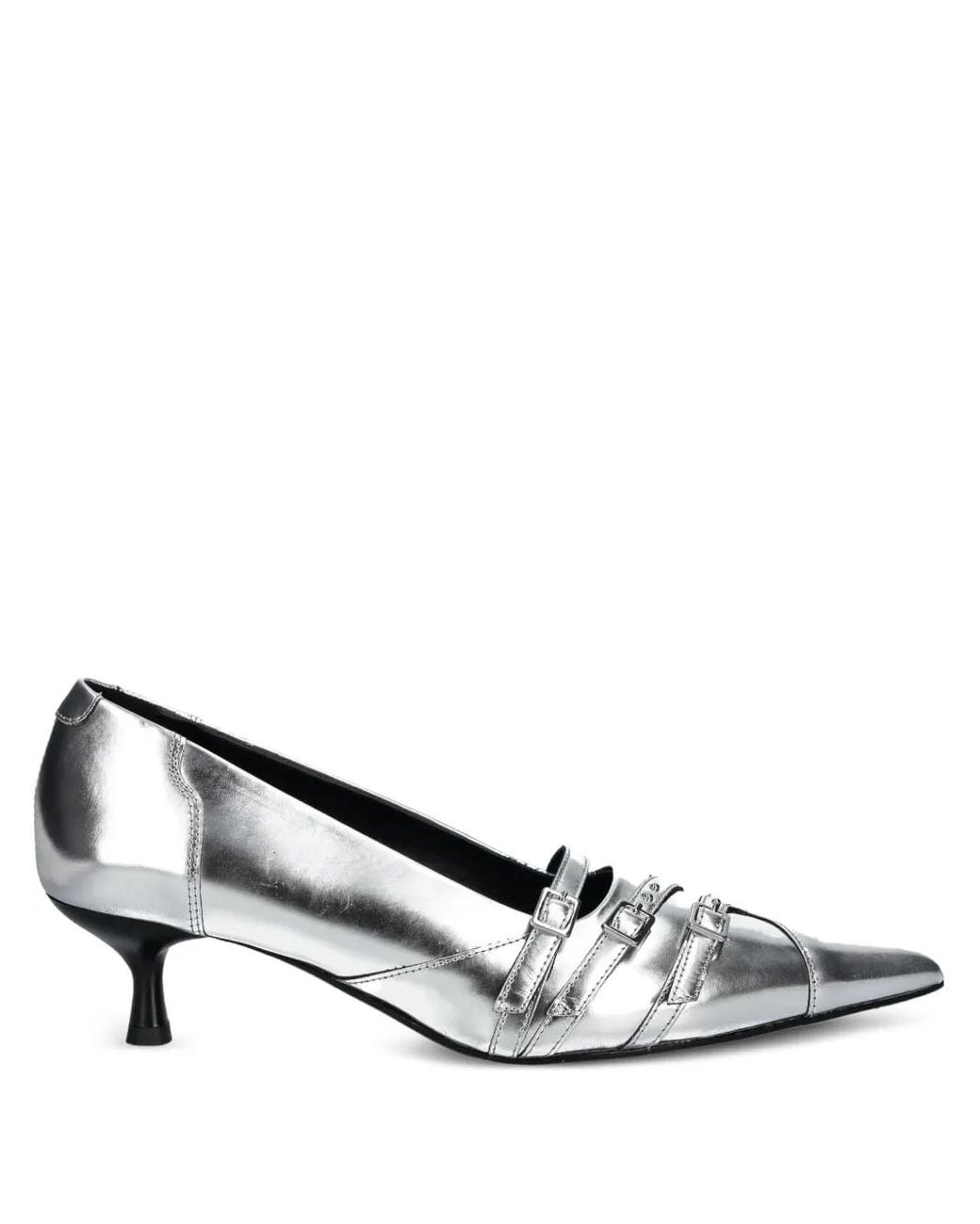 Vagabond White 50Mm Lykke Pointed-Toe Buckle Pumps