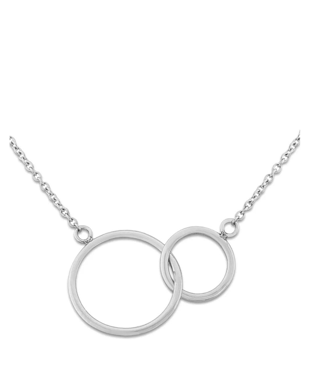 Auree Jewellery Natural Kelso Interlocking-Ring Necklace