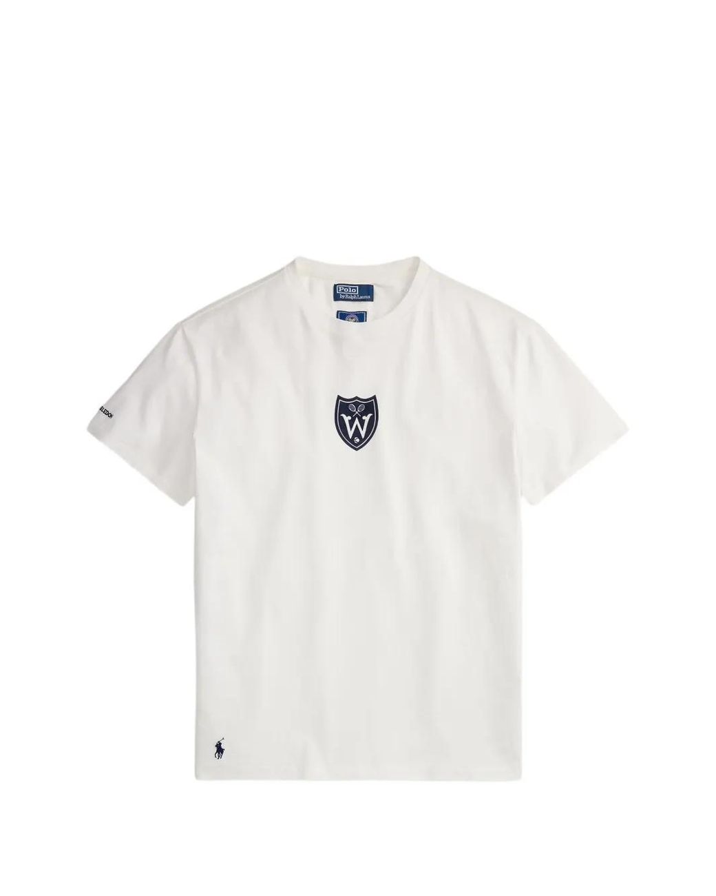 Polo Ralph Lauren White Embroidered Graphic T-Shirt for men