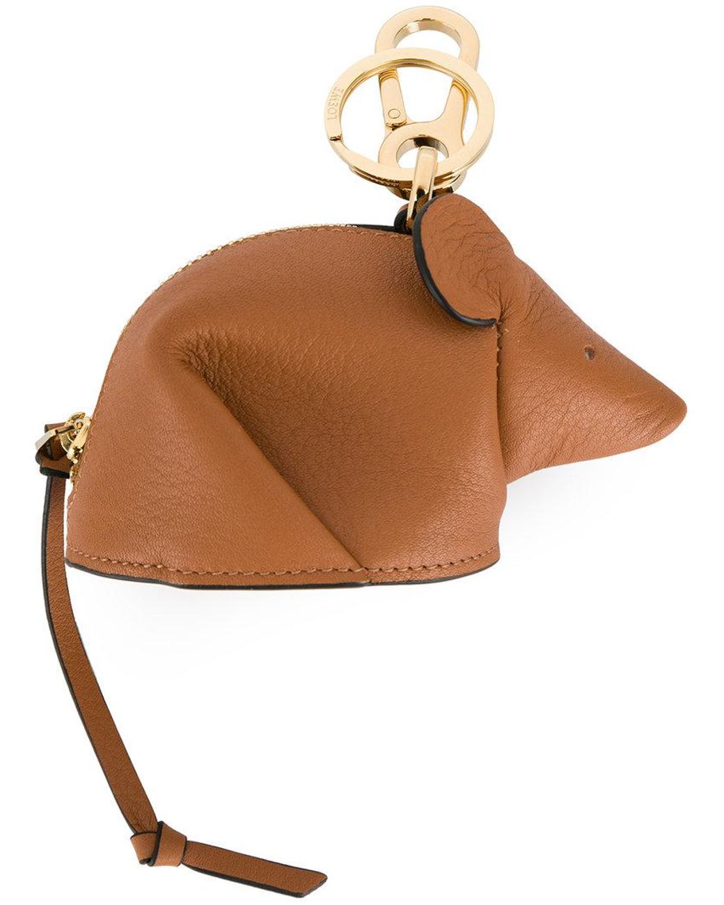 Loewe Leather Mouse Charm in Brown | Lyst