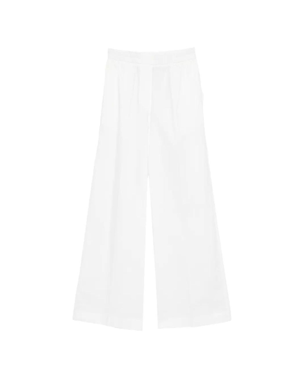 Forte_forte White Elasticated-Waistband Trousers