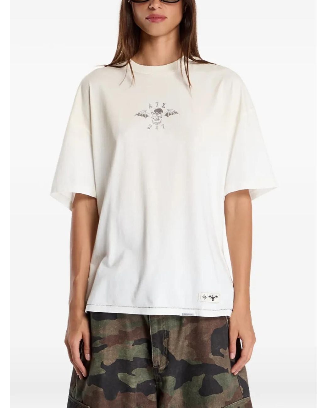 REPRESENT 247 White X Avenged Sevenfold Death Bat T-Shirt