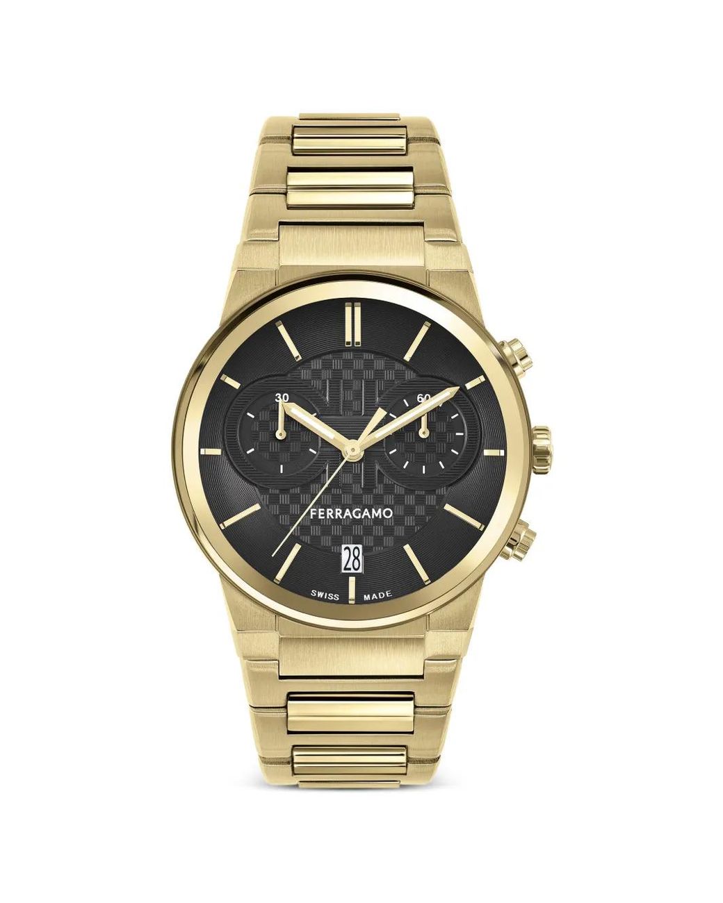 Ferragamo Metallic Sapphire Chrono 41Mm Watch for men