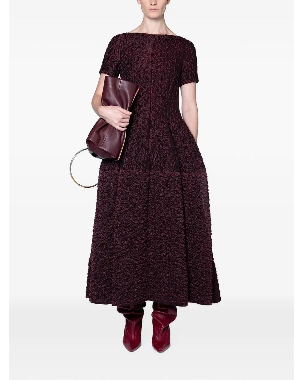 Roksanda Purple Robe Mi-Longue Rune