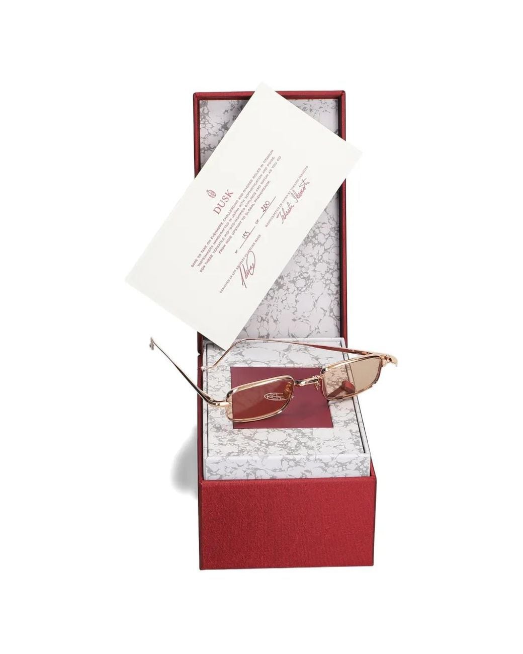 Jacques Marie Mage Natural Small Dusk Rectangle-Frame Sunglasses
