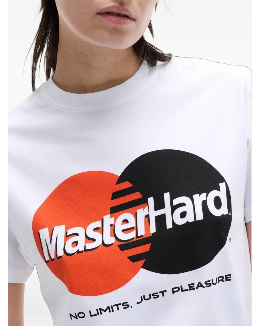 Carne Bollente White Masterhard Logo-Print T-Shirt