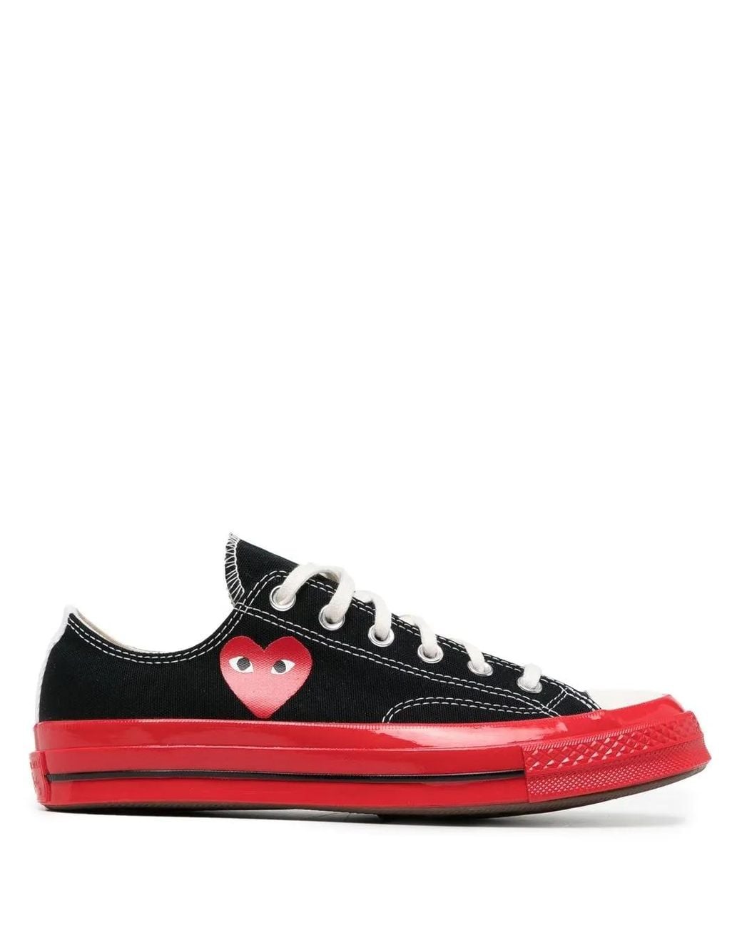 COMME DES GARÇONS PLAY Black Converse Red Sole Chuck 70 Low Sneakers