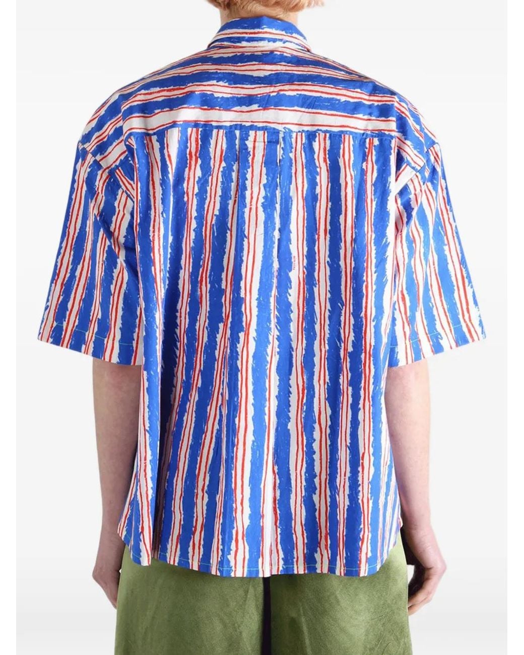 Péro Blue Striped Buttoned Shirt