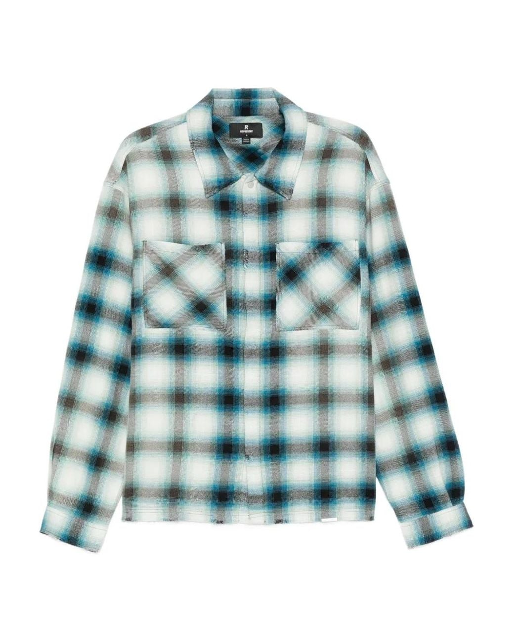 Camisa A Cuadros Represent de hombre de color Blue