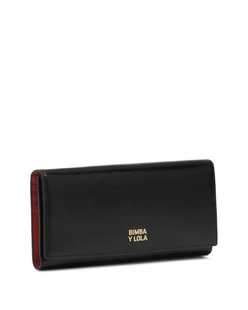 Bimba Y Lola Black Leather Continental Wallet