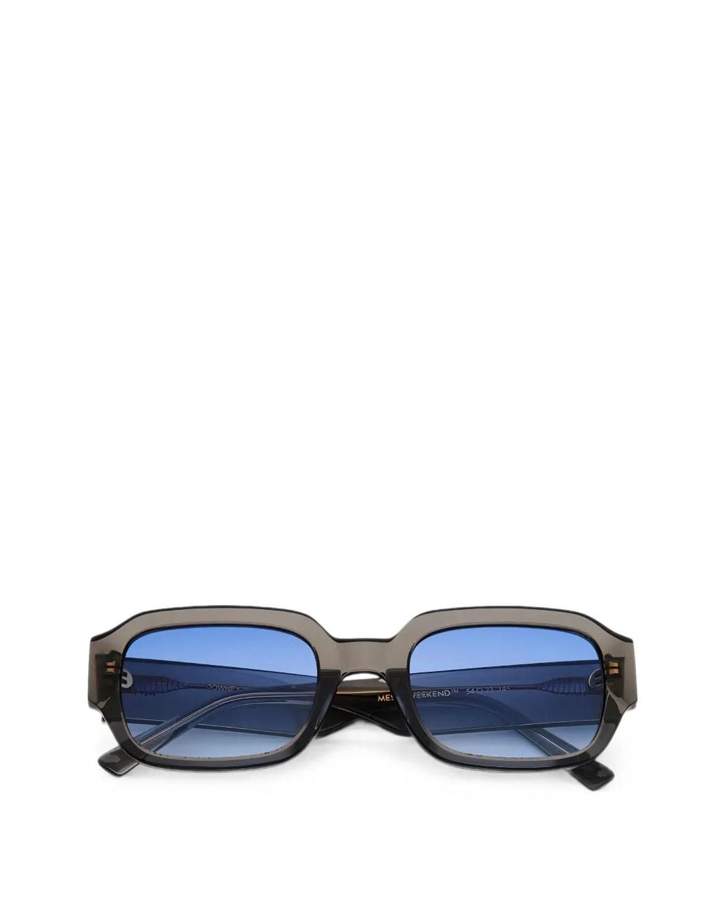 Messyweekend Blue Downey Rectangle-Frame Sunglasses