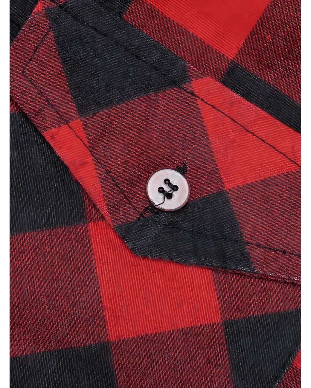 Patchwork shirt Needles de hombre de color Red