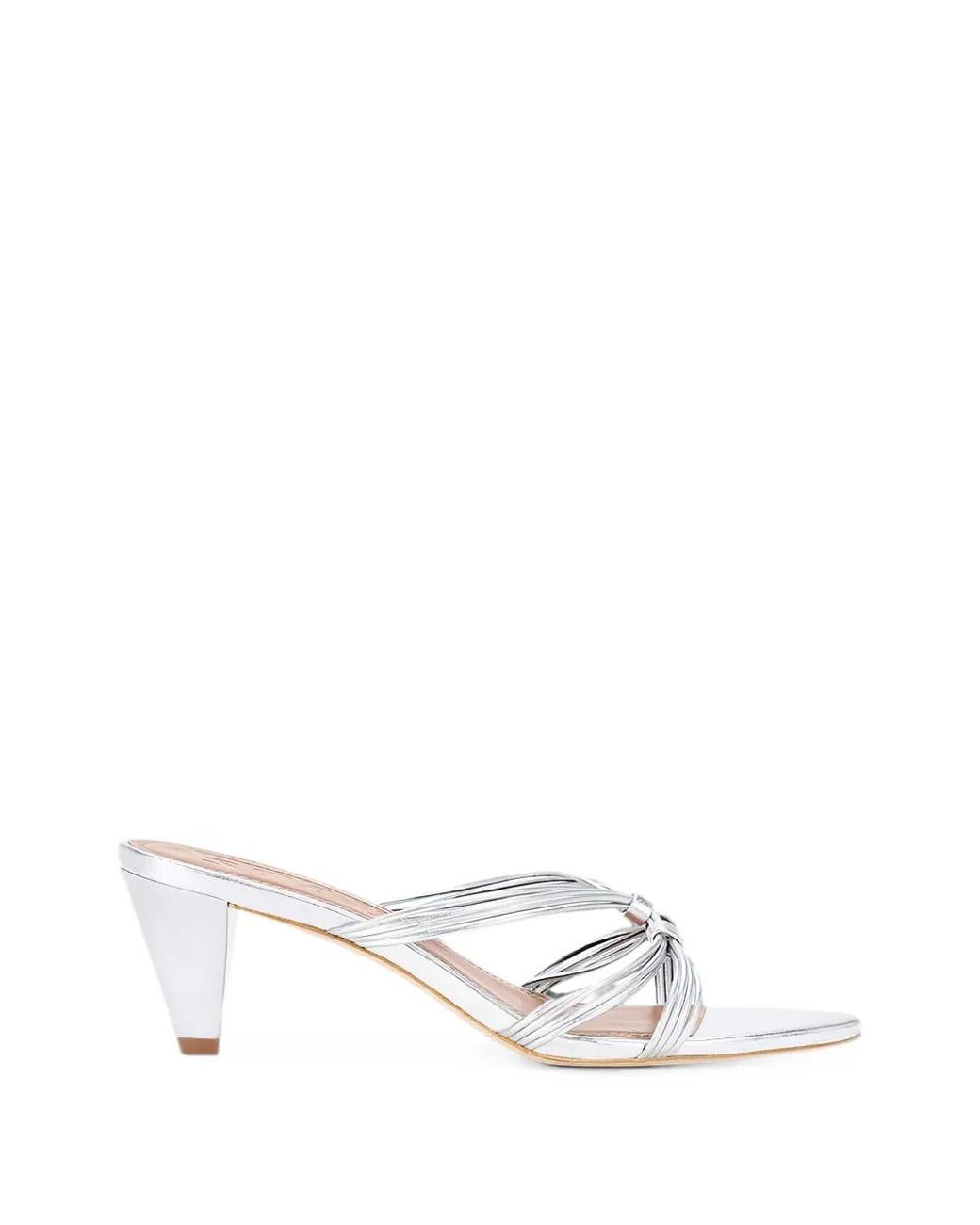 Staud White Mules Carrie À Brides
