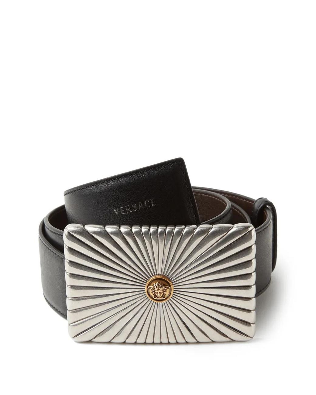 Versace Ledergürtel 4 Cm in Black für Herren