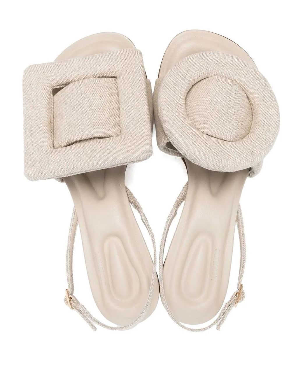 Jacquemus Natural Cuscinu Slingback Sandals