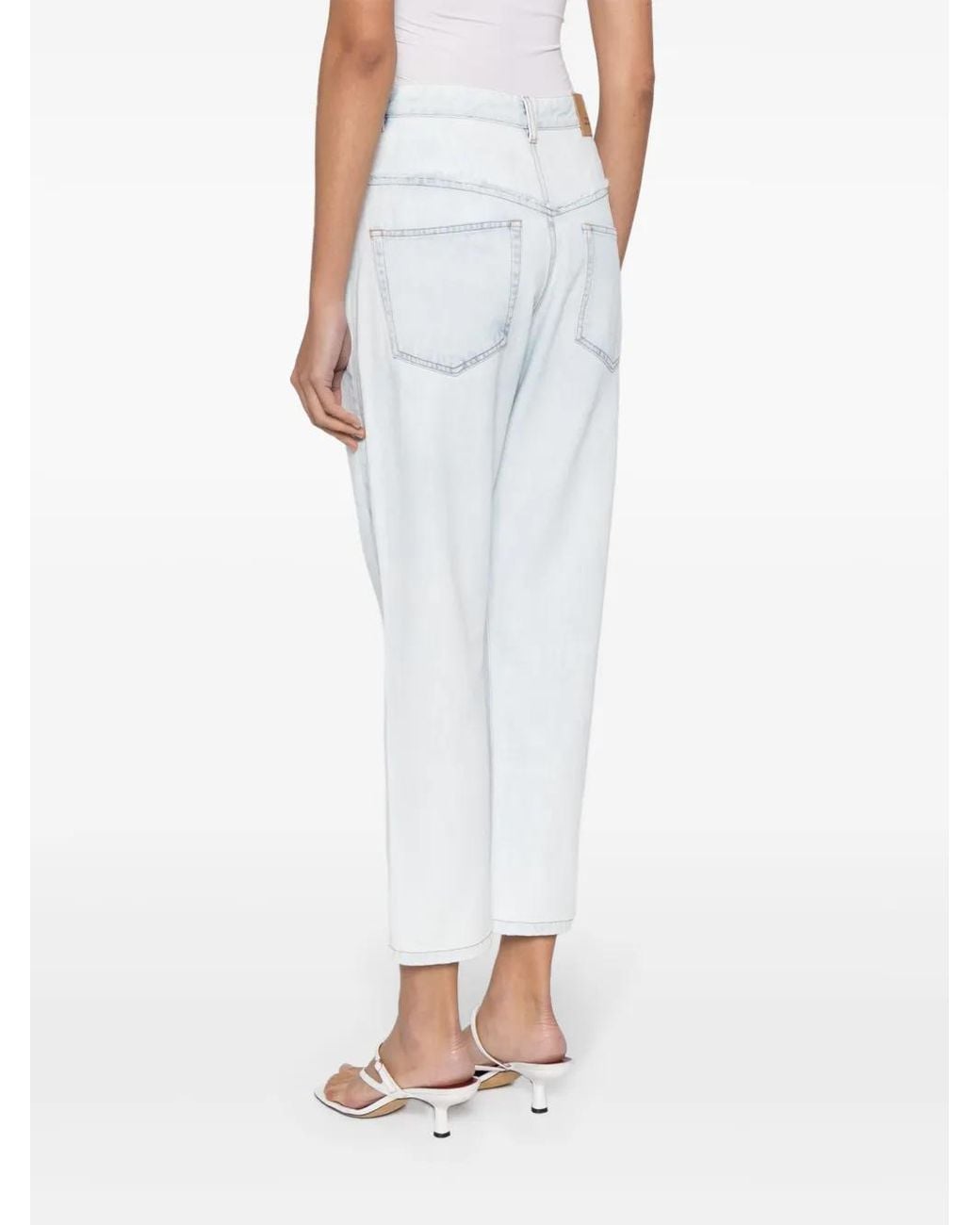 Isabel Marant Blue Oliviani High-Rise Skinny-Leg Jeans