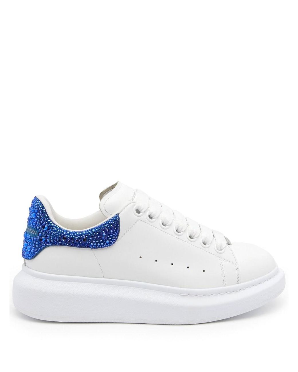 Alexander McQueen Oversized Rhinestone-embellished Sneakers in Blue for Men  | Lyst