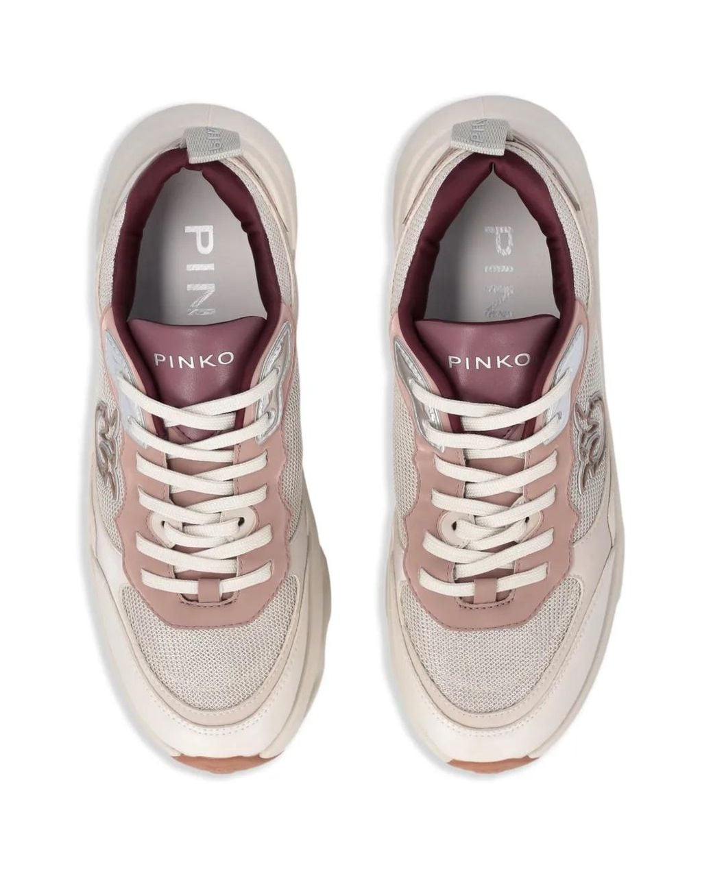 Pinko Natural Logo Appliqué Sneakers