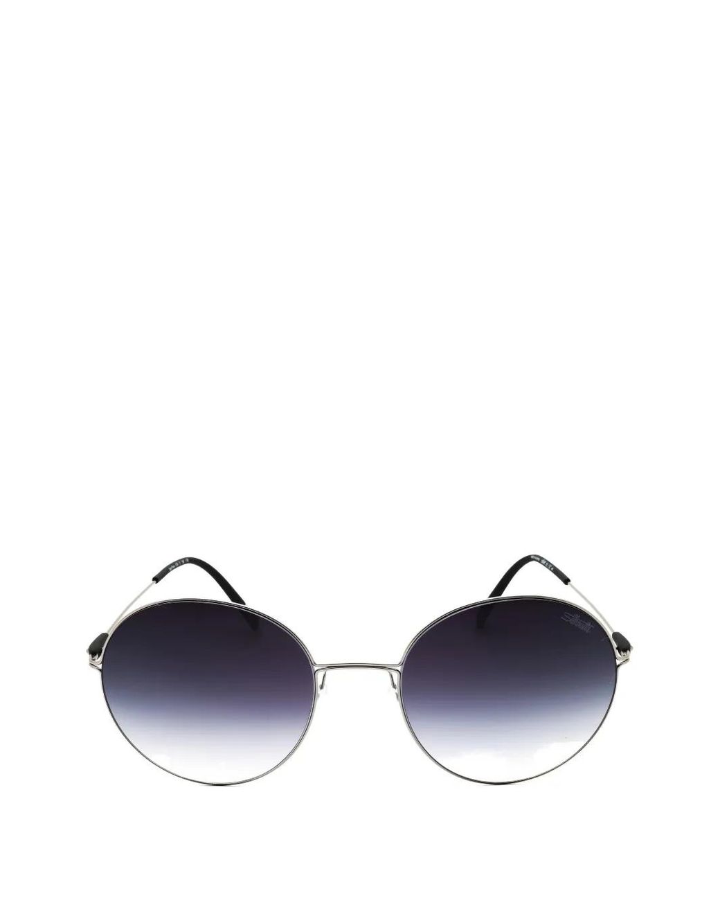 Silhouette Blue Sant Pere Round-Frame Sunglasses