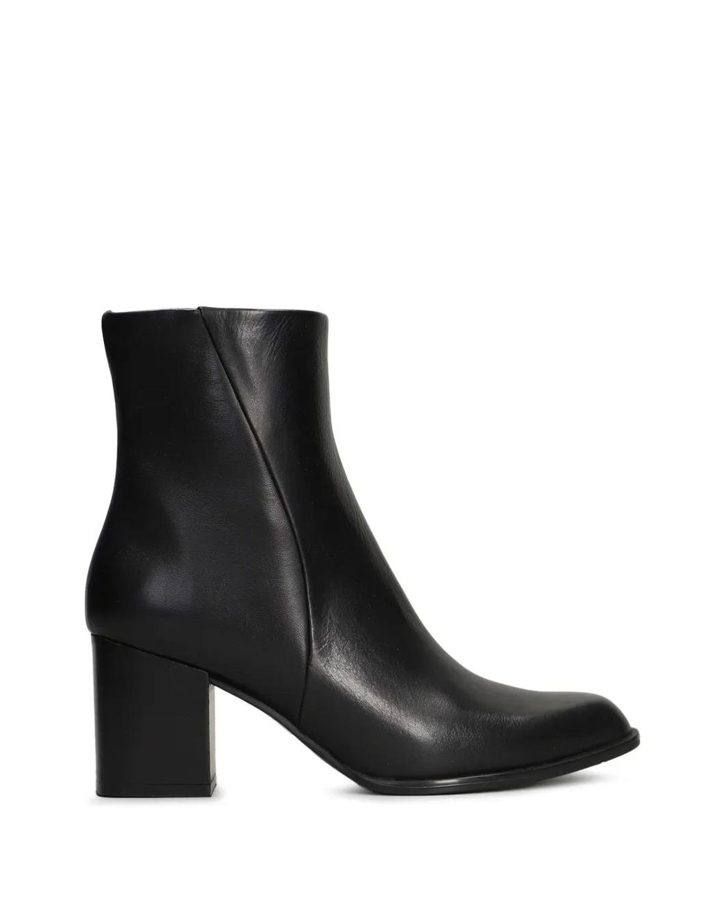 Evaluna Black Block-Heel Ankle Boots