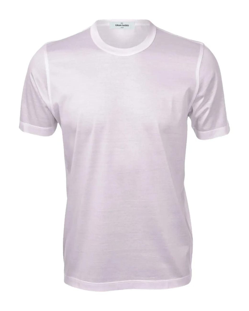 Gran Sasso Purple Cotton Crew-Neck T-Shirt for men