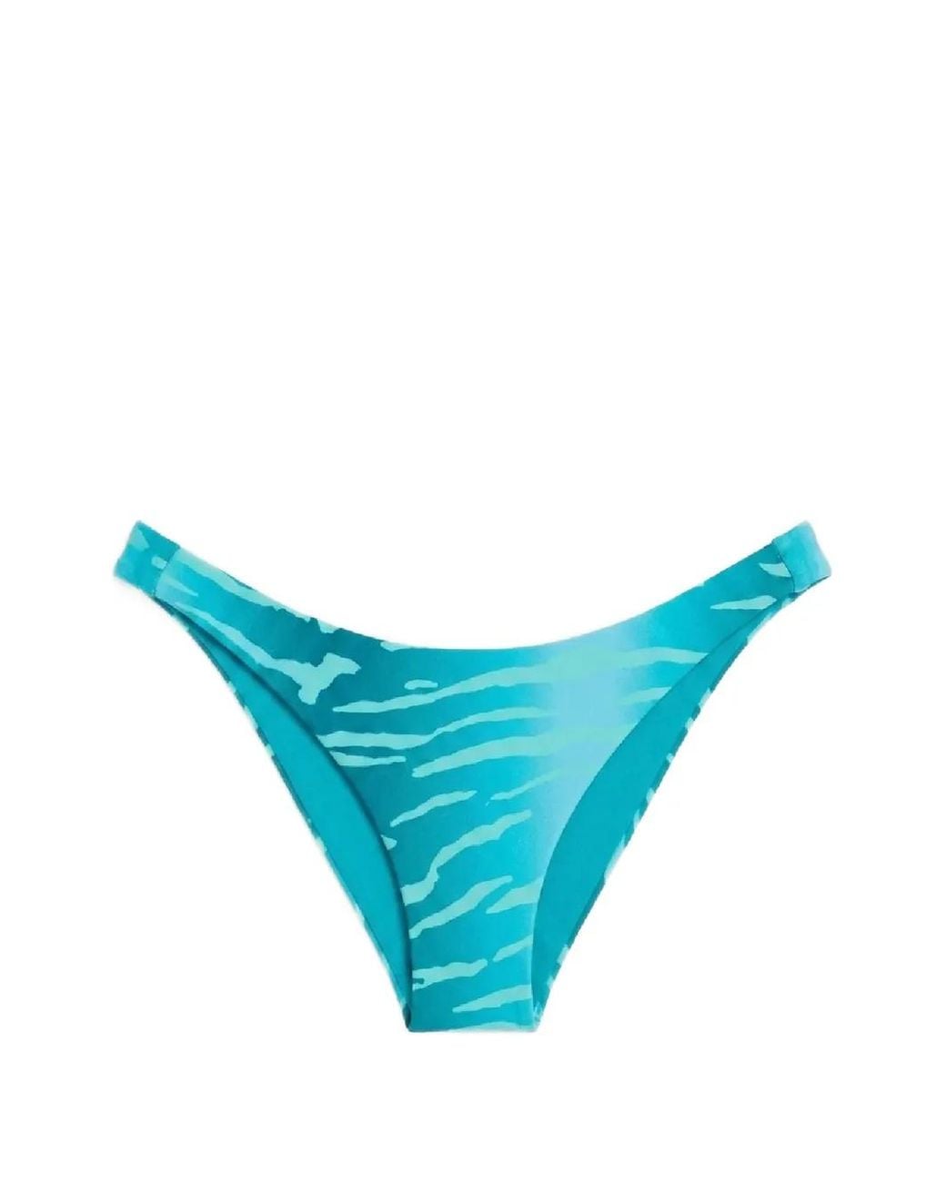 Beach Bunny Blue Bas De Bikini Froncé À Imprimé Animalier
