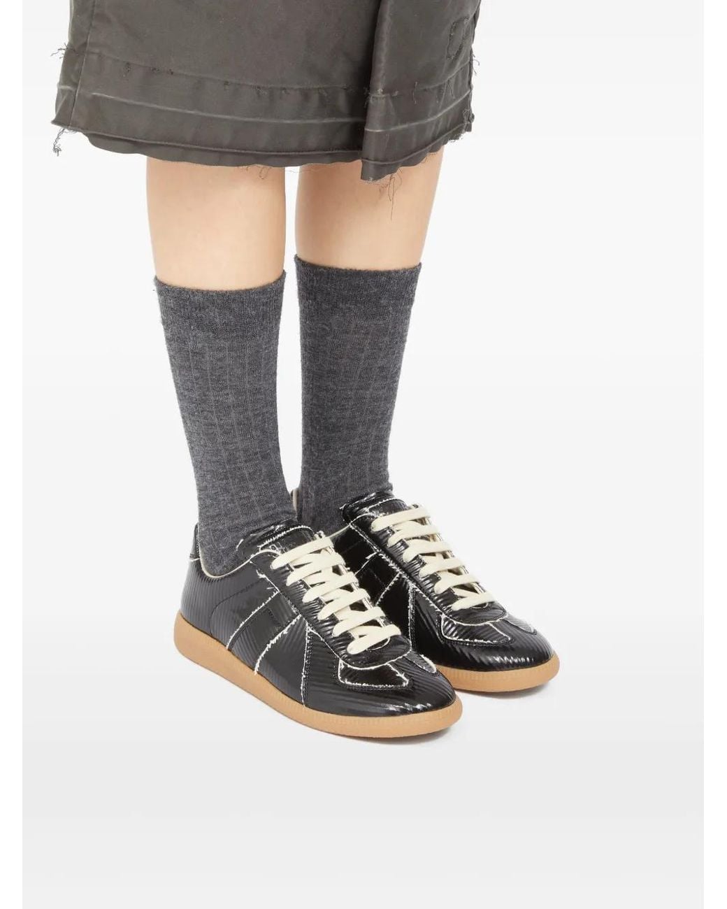 Maison Margiela Black Replica Sneakers