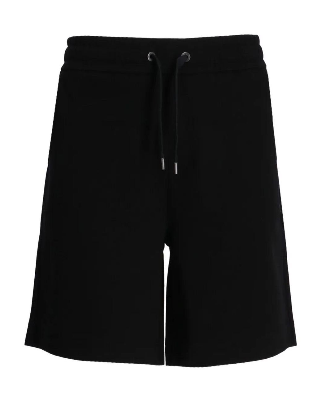 Boss Black Drawstring Cotton Shorts for men