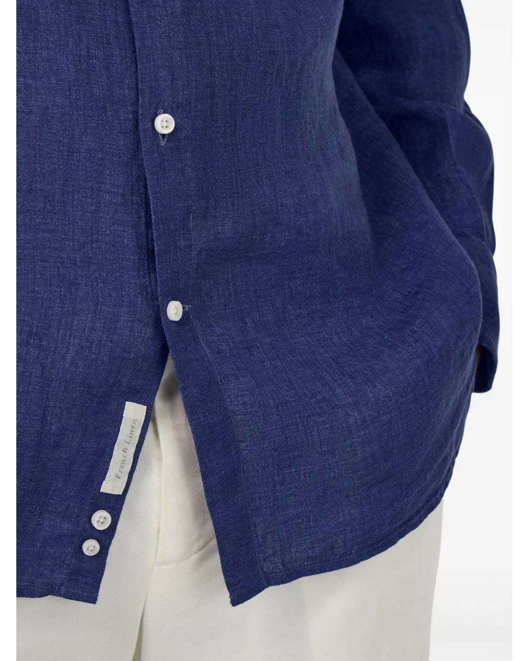 Boggi Blue Linen Shirt for men