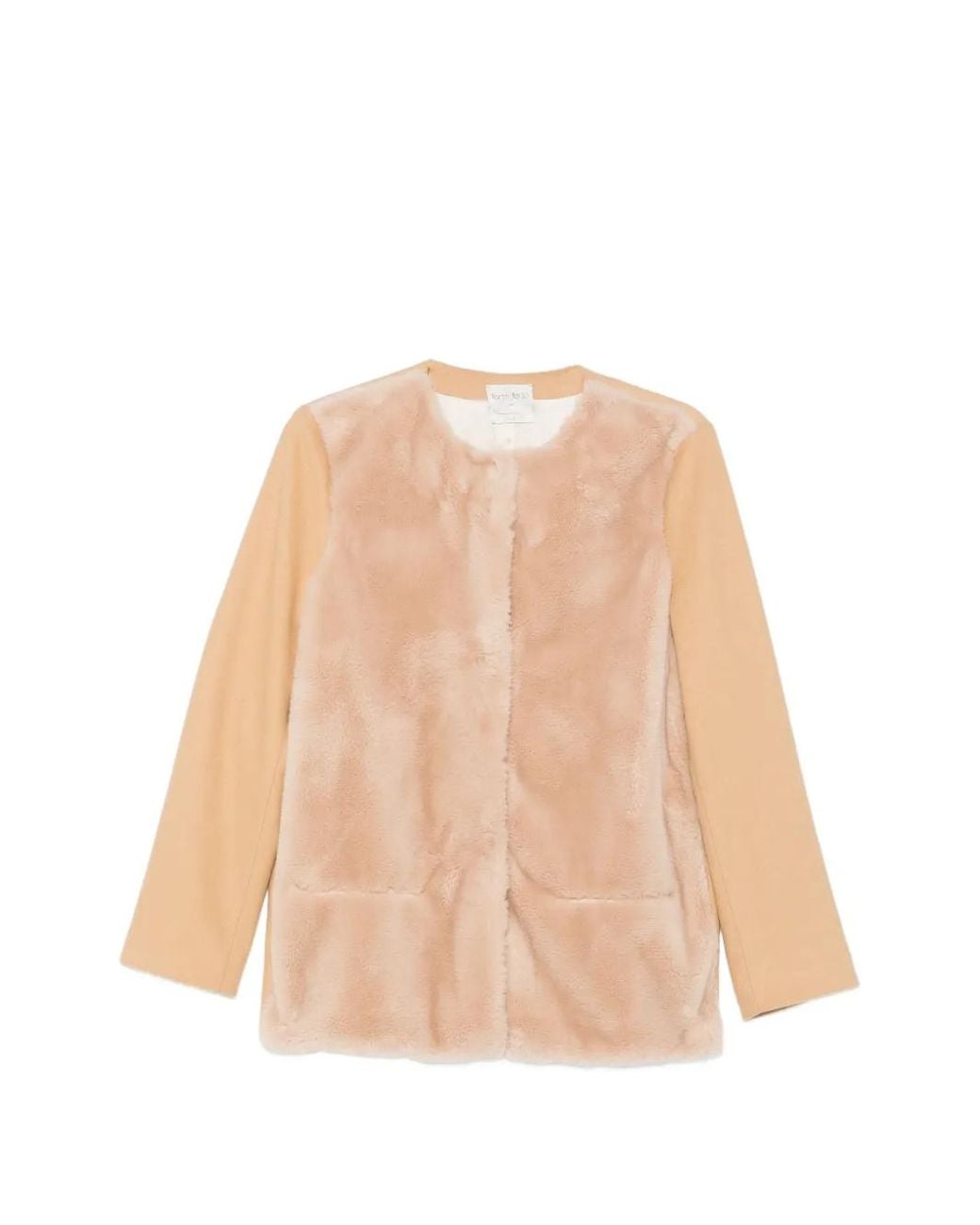 Forte_forte Natural Faux-Fur Panelled Jacket
