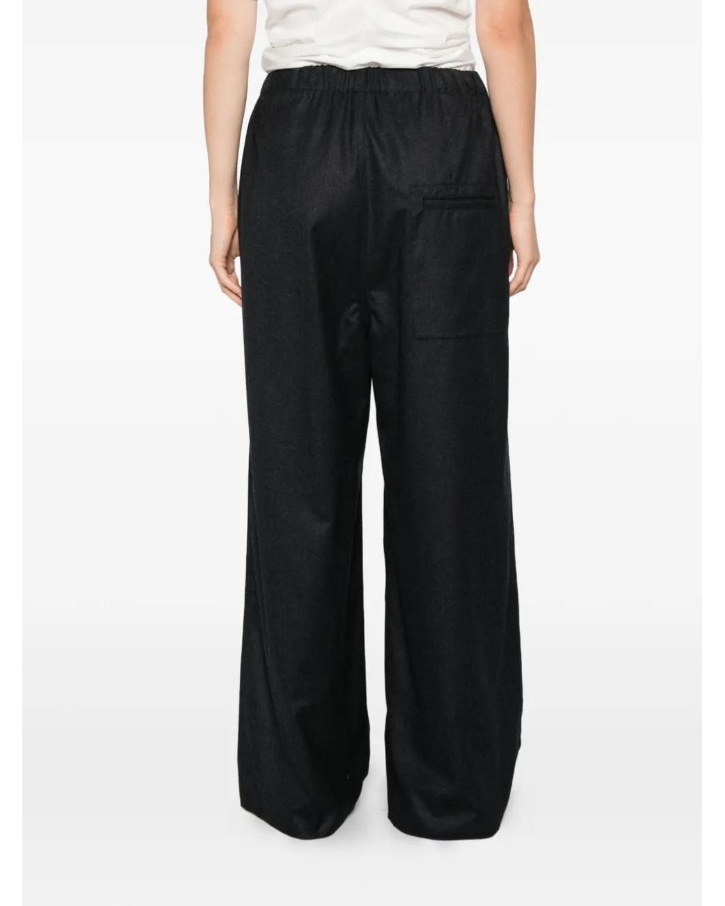 Sofie D'Hoore Black Preston Straight-Leg Trousers