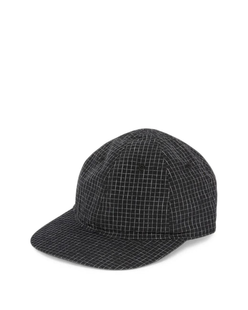 Snow Peak Black Kasuri Ripstop Cap